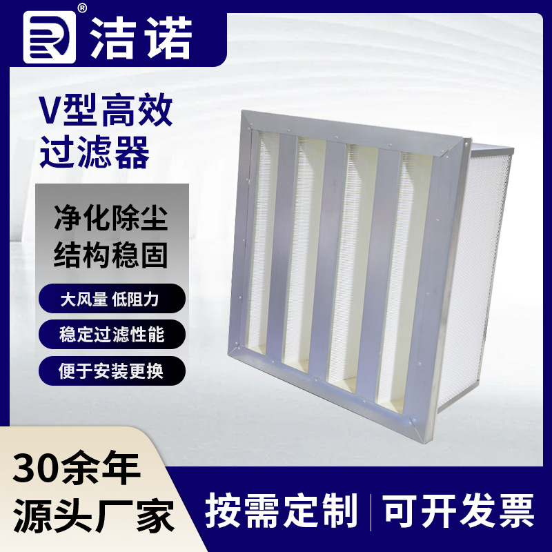 洁净车间组合式空气通风系统 塑框除尘过滤设备W型高效空气过滤器