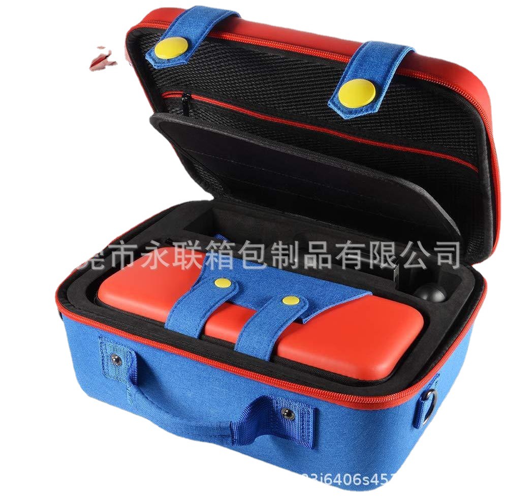 Interruptor de bolsa de niño y madre bolsa de almacenamiento de la máquina de juego multifunción NS rojo Mario bolsa dura bolsa de tamaño bolsa de Eva