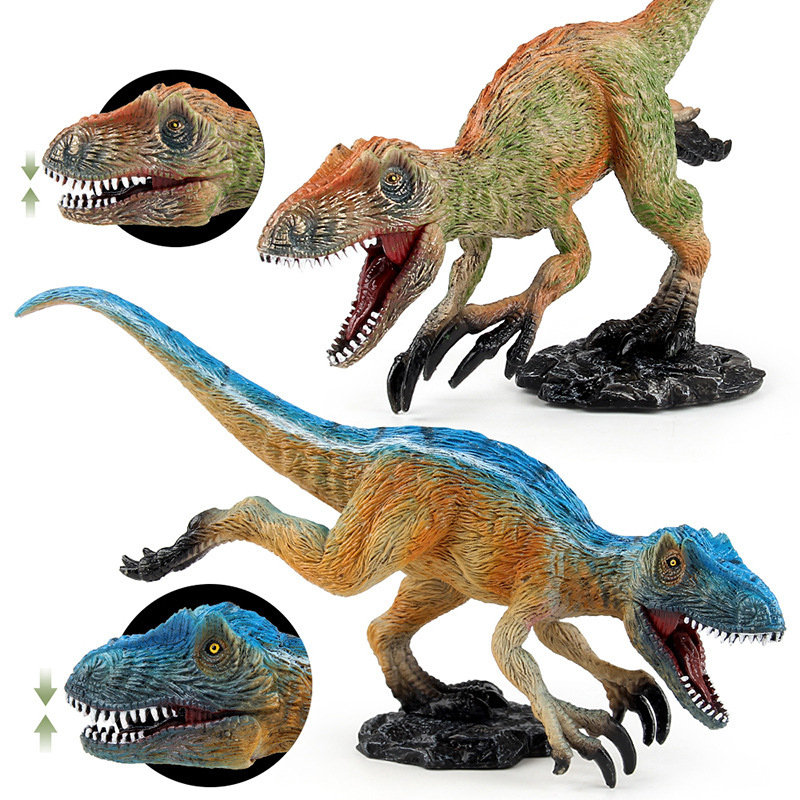 Juguetes de dinosaurios de exportación transfronteriza Triceratosaurus velociraptor Sur Zoosaurus modelo de animales juguetes ornamentales