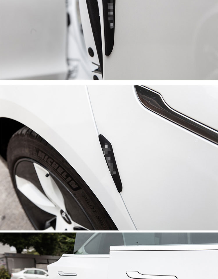 Suitable for Tesla Model 3/Y Door Anti-Collision Stickers S Car Side Anti-Scratch Stickers X Protective Strips Anti-Collision
