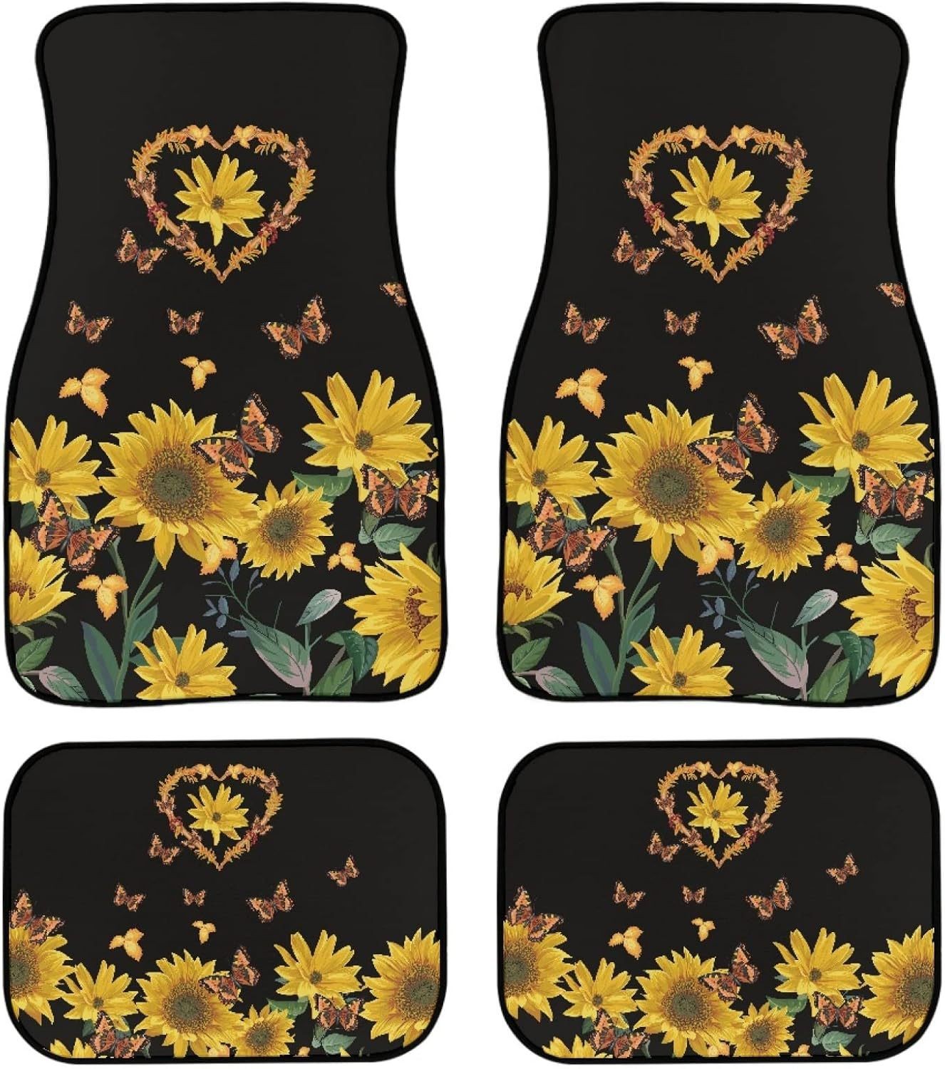 Cross-border Amazon Retro Flower Crystal Velvet Car Mat Easy-care Non-slip Dirt-resistant Comfortable Universal Mat