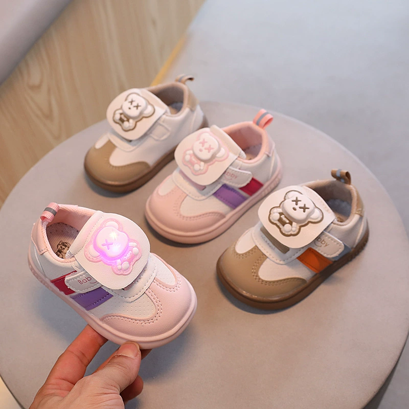 Детские кроссовки от одного поколения волос 2024 осень новая обувь для малышей для малышей дышащая маленькая обувь для мальчиков повседневная обувь