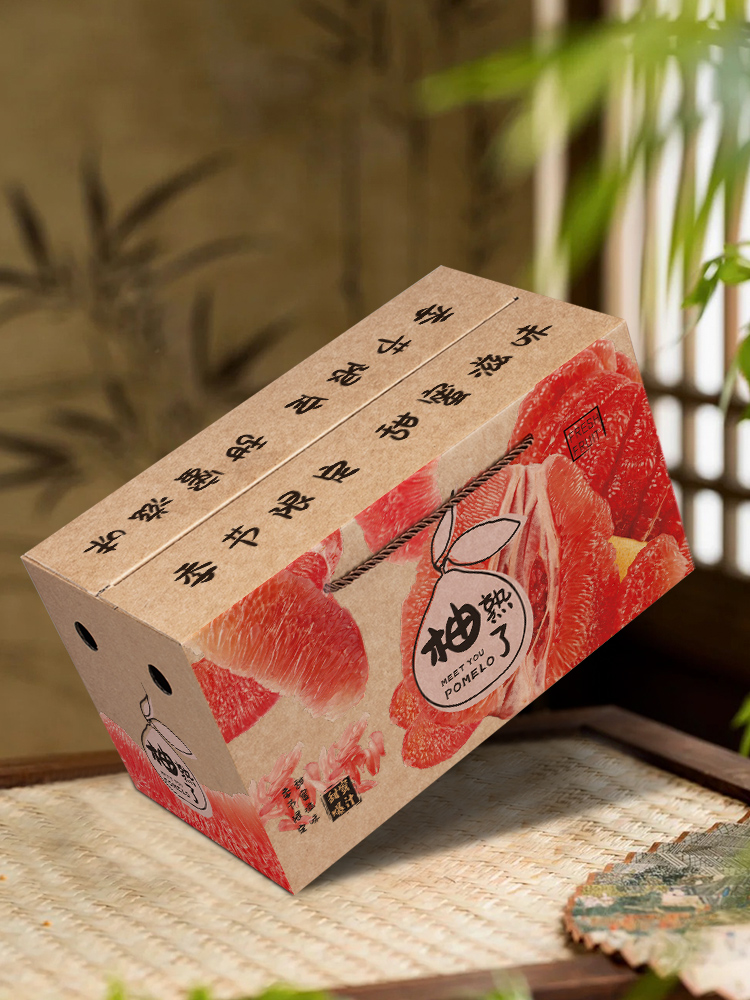 Caja de embalaje de pomelo de corazón, caja de regalo vacía, caja general de dos paquetes de 4 cajas de regalo de pomelo, caja de cartón personalizada.