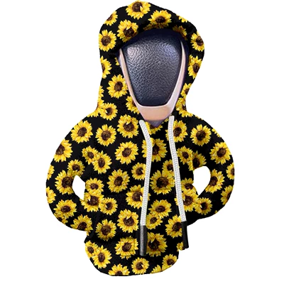 Sürətlər qutusu və əl tormozu başlıqları: lever, personalized, warm and cute - sunflower