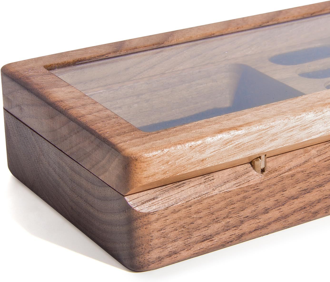 Jewelry, storage system, glass storage box, wooden stand 3