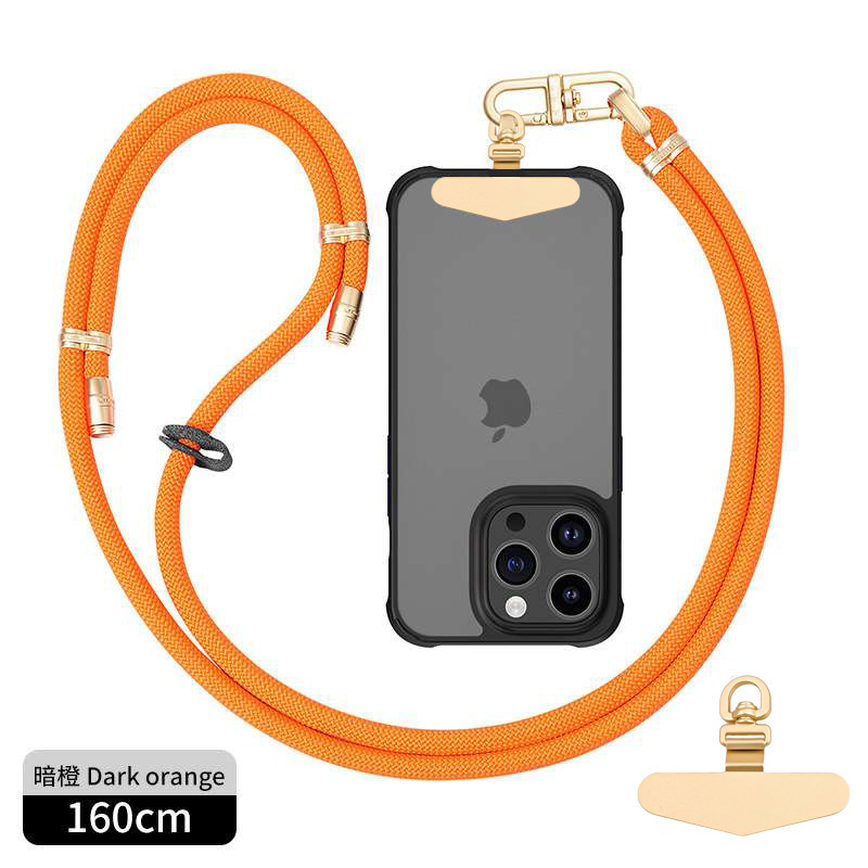 8mmクロスボディ、バックホルターネック携帯電話ストラップ、調節可能なハイエンドメタルバックルスペーサー、屋外紛失防止カメラストラップ|undefined
