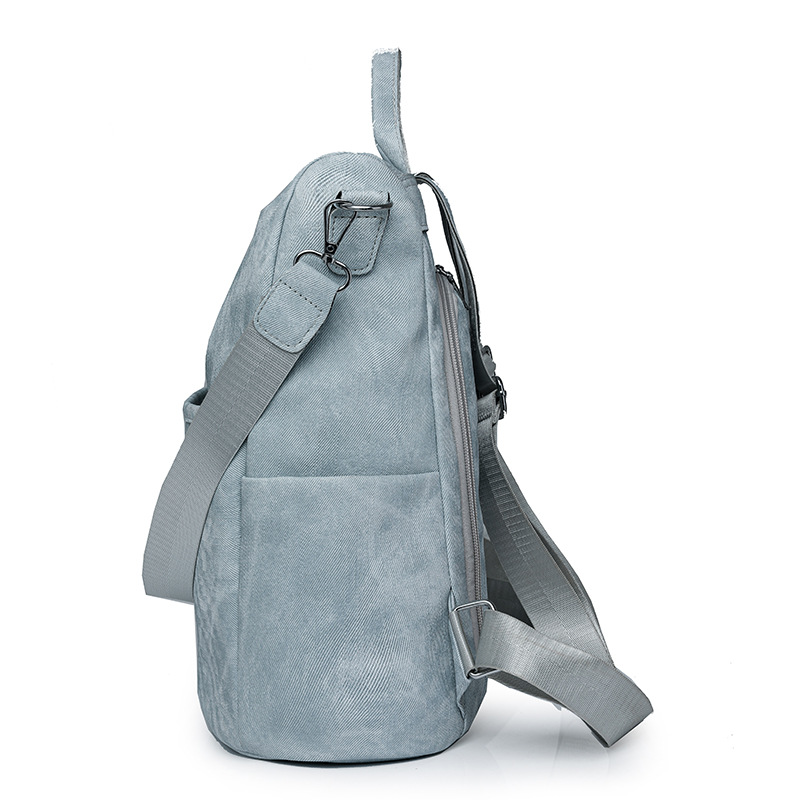 Transfronterizo al por mayor 2024 nuevas señoras casuales mochila antirrobo moda simple al aire libre mochila de viaje ligera