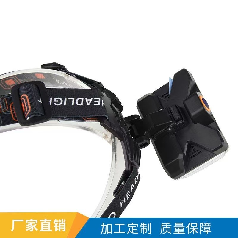 alta potencia ultra brillante luz de largo alcance luz alta luz al aire libre carga faro led pescar headset recargable faro de mantenimiento image 3