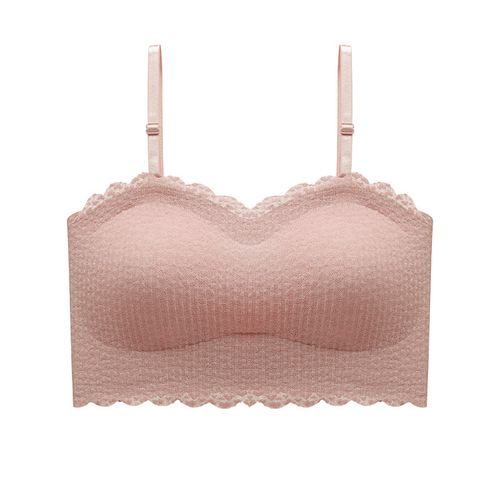 Summer invisible strapless anti-slip inner sexy off-shoulder bottoming tube top with one-line waist and beautiful back and chest-wrapped seamless underwear