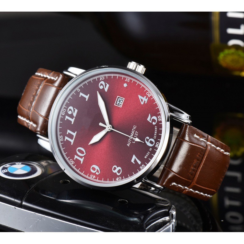 2024 Cross-border Foreign Trade Qibo Men's Fashion Casual Digital 3 Pin Belt Men's Quartz Watch