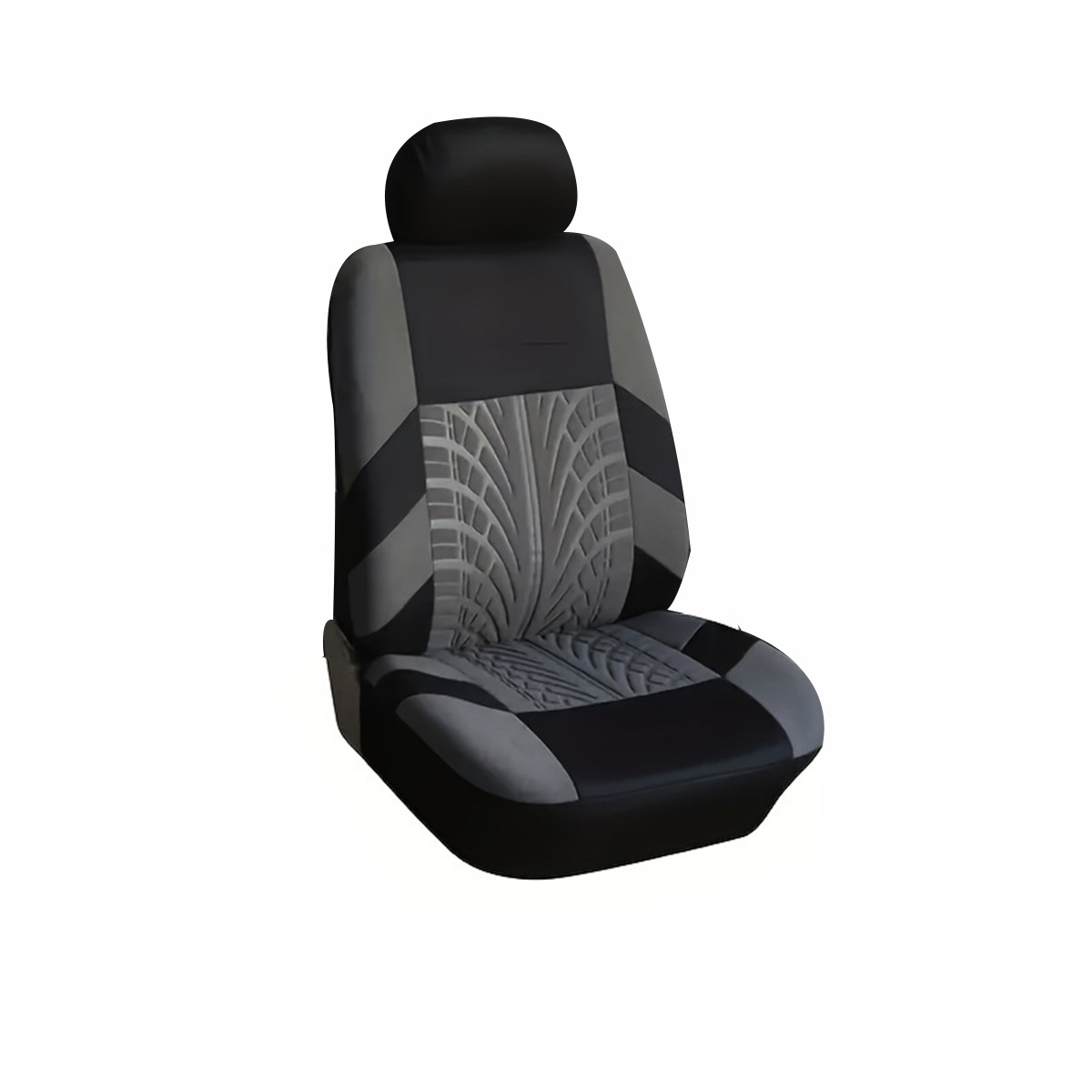 Source Manufacturer 3D Tire Pattern Embossed Car Seat Cover Set of 9 Pieces with Detachable Headrest and Front and Rear Seat Protectors