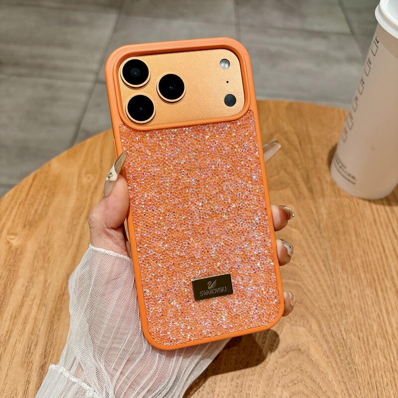 Suitable for Iphone17Air Mobile Phone Case, Ins Style Apple 16Promax Flash Diamond Phone Case Factory Direct Sale