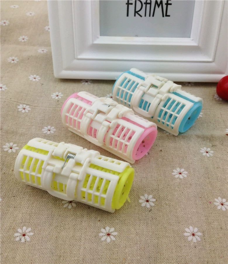 Hair curling rollers, plastic bangs clips — big size, heatless styling & reusable