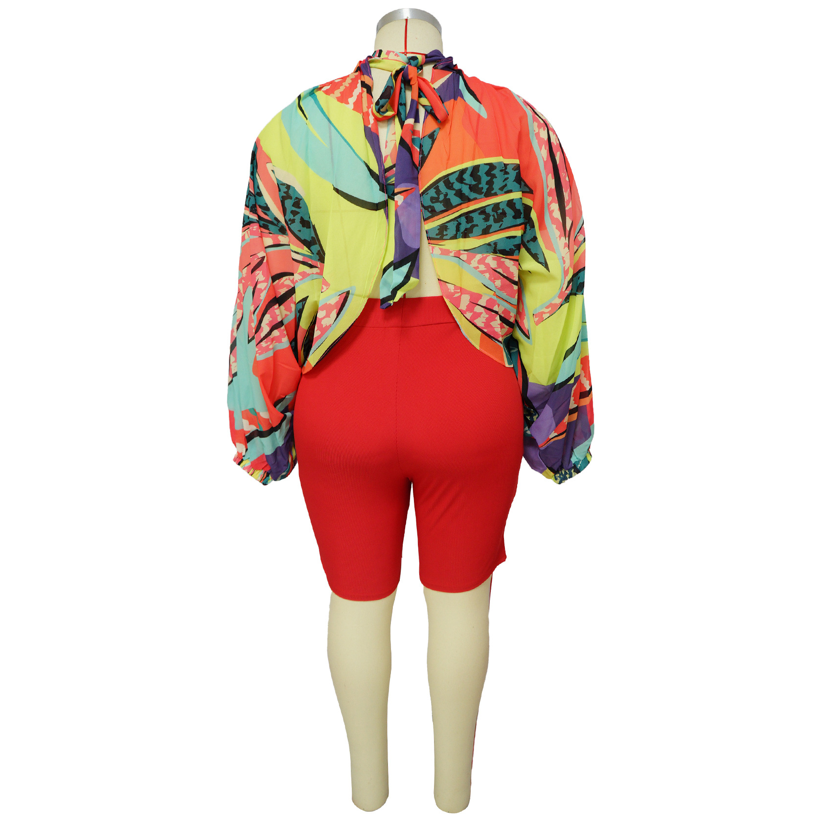 252g Weight Long Sleeve Sleeve Length Regular Sleeve Sleeve Type Spandex, Polyester, Chiffon Fabric Type Long Top Length Blouse Tops Type Daily, Street Occasion Round Neck Neckline Regular Fit Fit Type Color Block Pattern Spring&Summer Season Streetwear Style Blouse Long Sleeve Plus Size Tops Streetwear Color Block 3