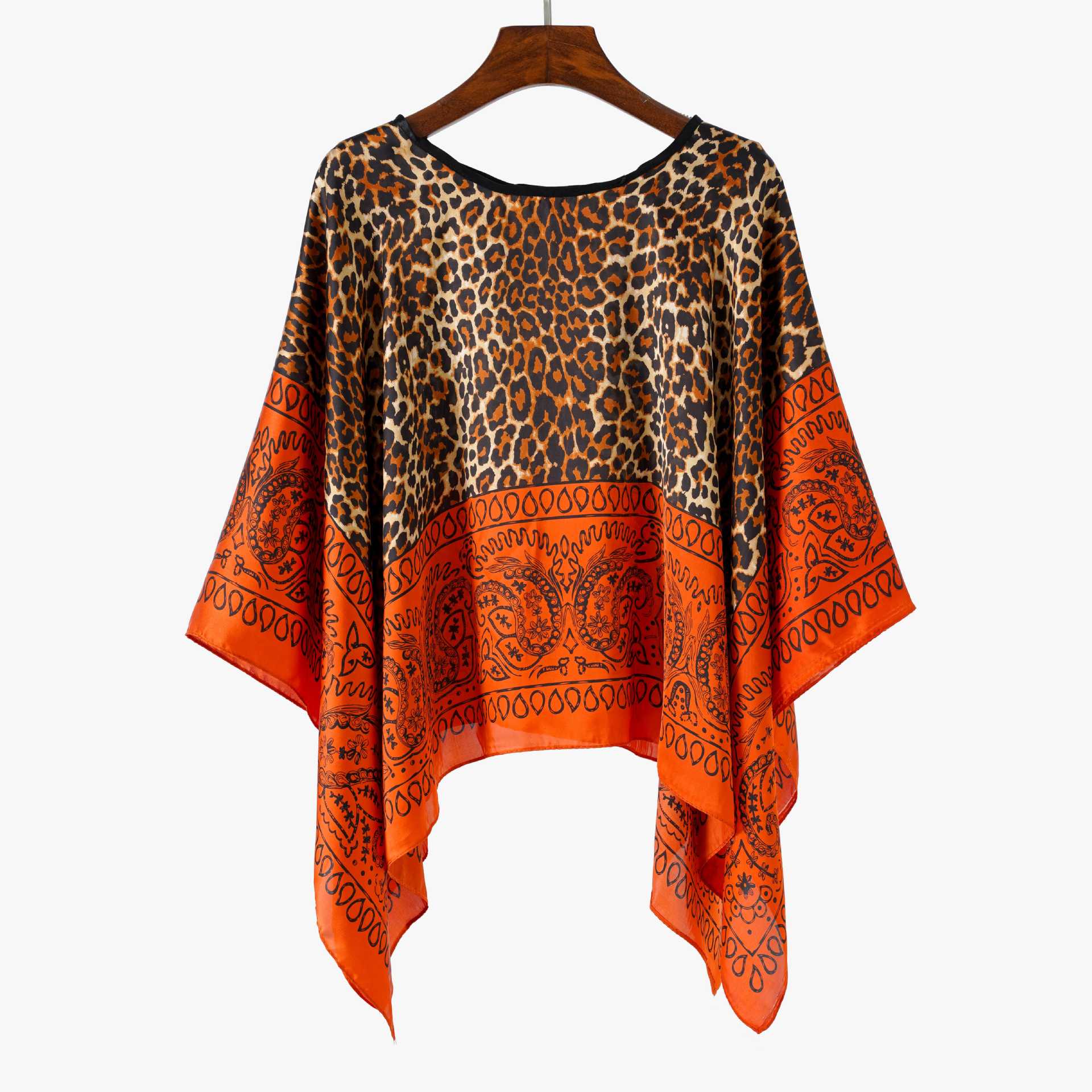 Amazon 2026 nuevo pullover de seda de verano con una bufandas de seda protector solar suelta grande para mujeres