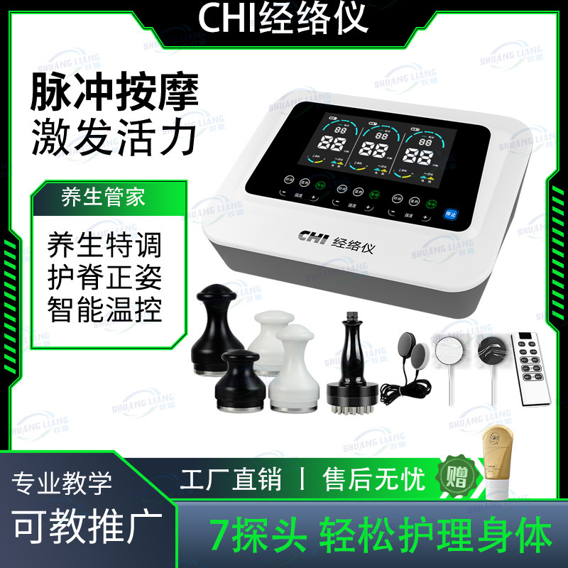 2026 Dual-Value Vitality Meridian Instrument Chi Chinese Beauty Salon Physiotherapy Massager Upgraded Version Pulse Source Factory