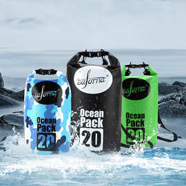 户外运动防水包斜跨漂流游泳包双肩登山背包水桶包水袋便携防水