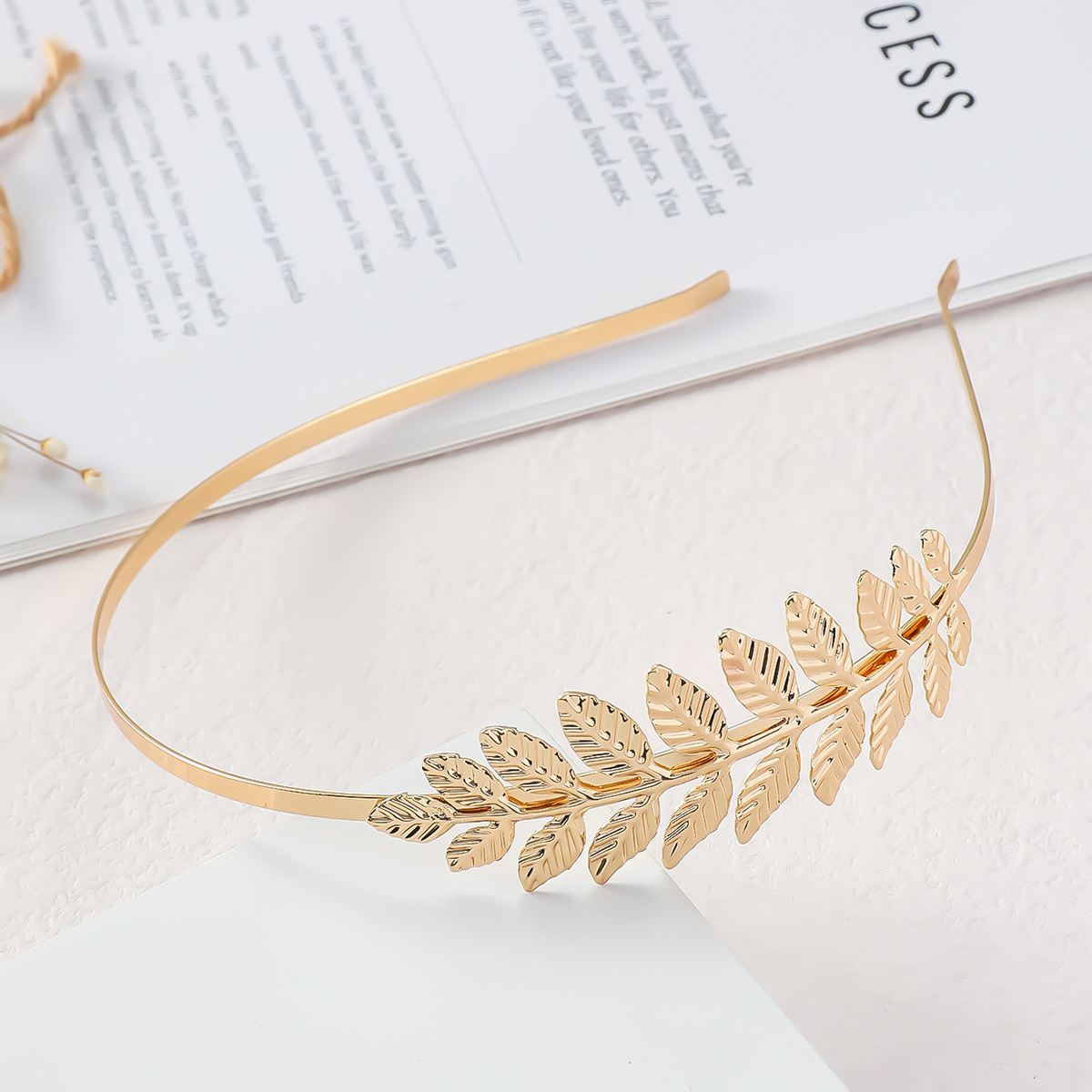 Coreano temperament aleación hoja de cabello estilo estilo de moda estilo de diseño europeo y americano cabello estilo de moda joyería transfronteriza mayorista