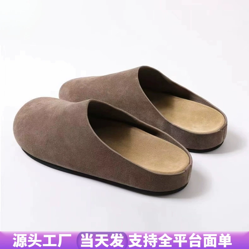 Мужская и женская верхняя одежда. Туфли Baotou Birkenstock для женщин, весна и осень 2025. Тапочки на толстой подошве. Повседневные тапочки Birkenstock на одной ноге для женщин.
