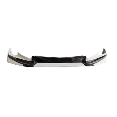 Big Surrounded Bumper Mona Lisa Block Bright Strip - trd-front-lip-pearl-white-black