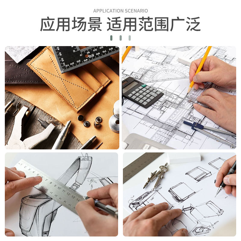 Regla regla de madera 15cm-30cm ayudas didácticas regla de madera Sastre Escala doble sola escala logotipo impreso