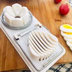 Factory Multi-functional Egg Slicer, 2-in-1 Egg Divider, Splitter, Stainless Steel Thousand-Year-Egg Slicer