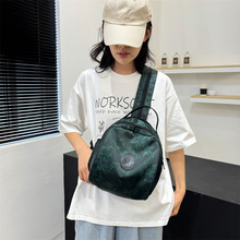 时尚休闲夏季2025新款跨境百搭女士单肩胸包洋气复古多功能双肩包