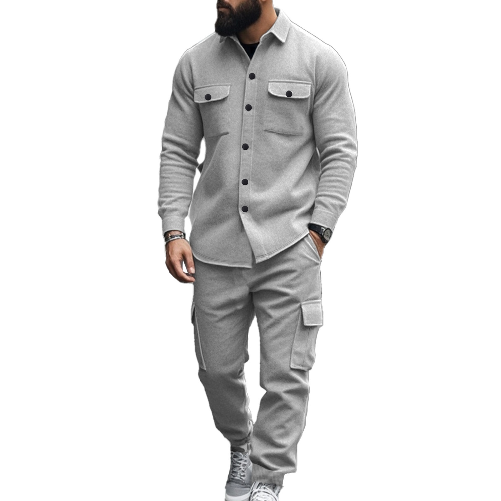 Herren Outdoor Set Mit Fleece Futter Für Jagd Und Arbeit_voghion.com