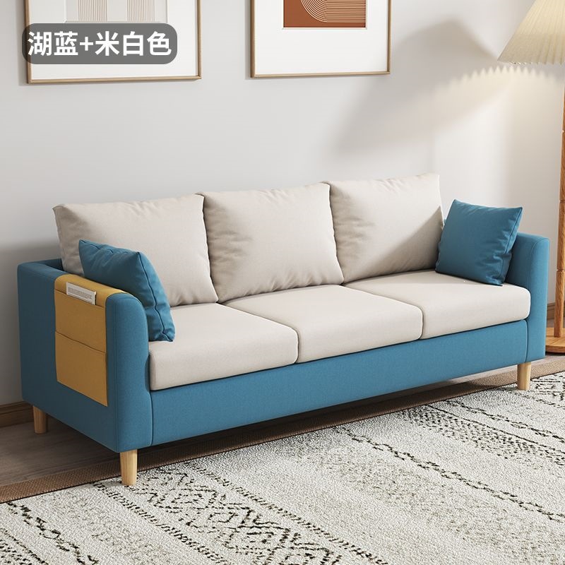 Blue white pillow
