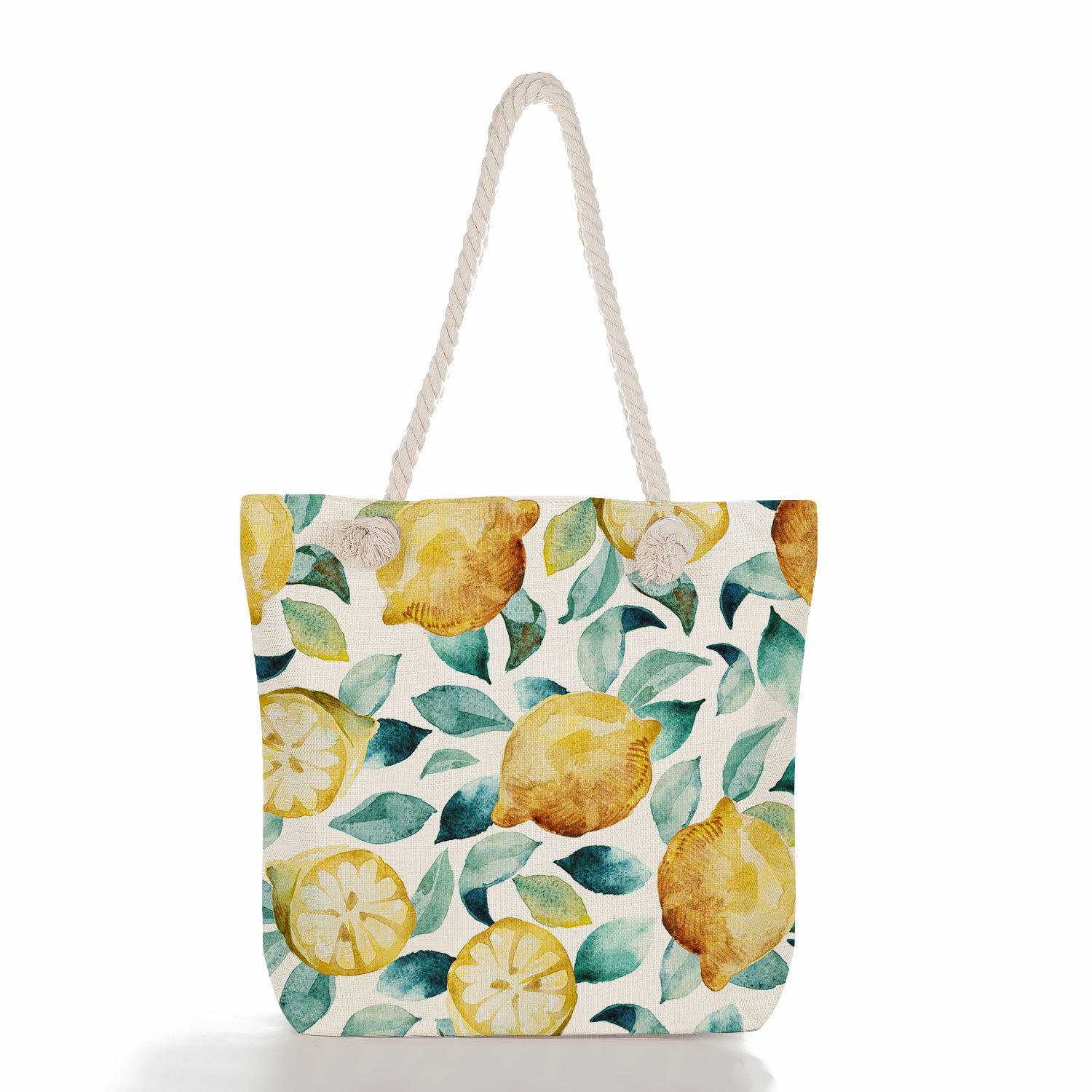 Women's Cotton And Linen Fruit Strawberry Cute Square Zipper Tote Bag display picture 10