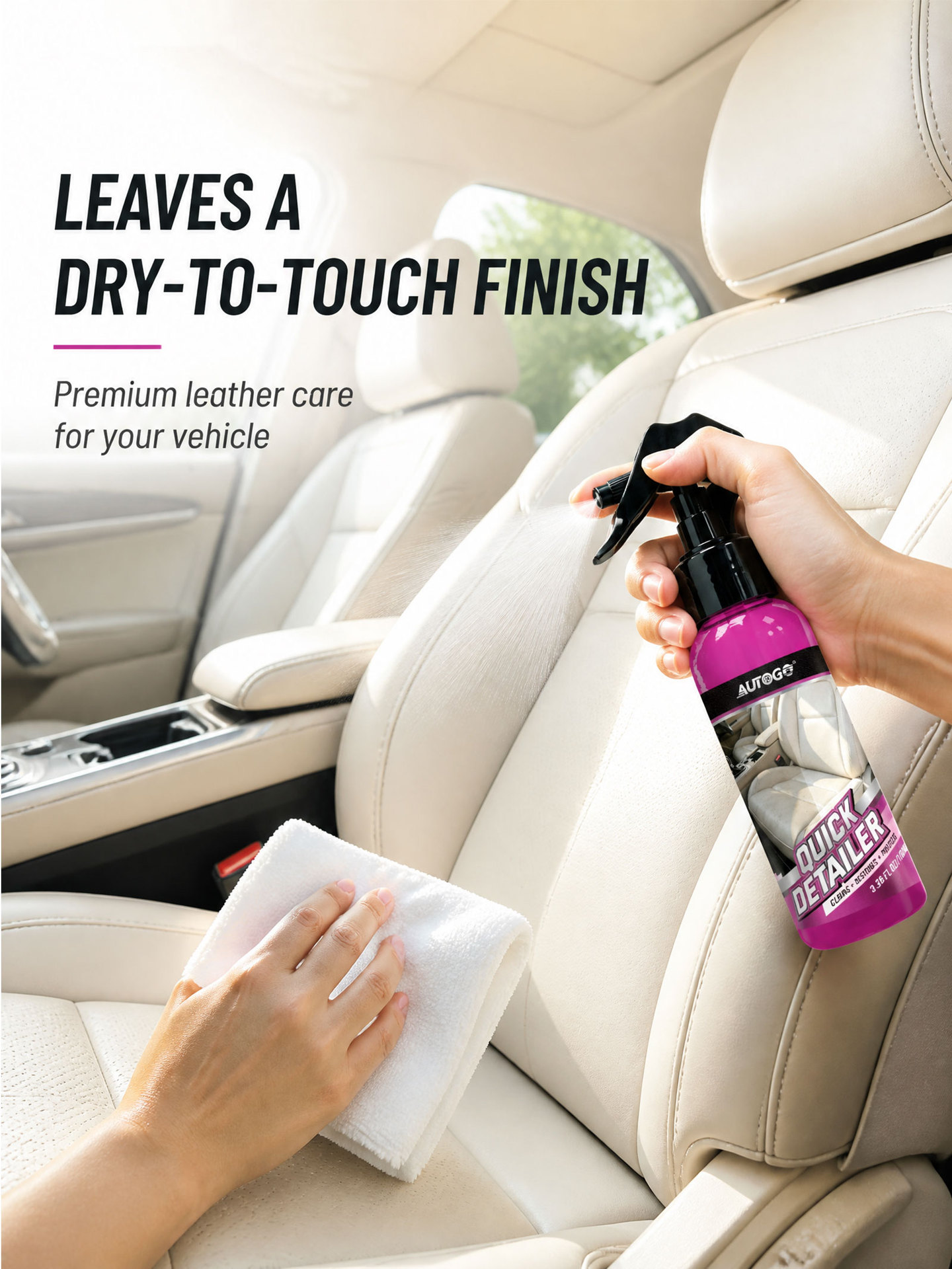 AUTOGO Car Interior Cleaner: A gentle formula for cleaning, maintaining, and restoring car interior components