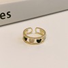 Cute sophisticated brand small design advanced ring with stone, cat's eye, light luxury style, high-quality style