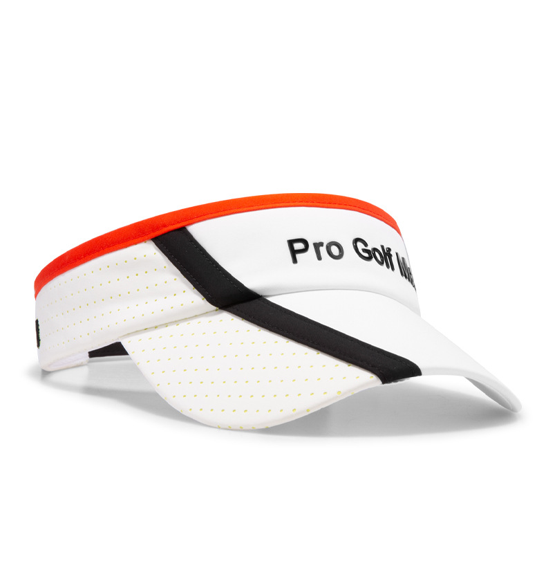 Mũ golf PGM không đỉnh thể thao che nắng mùa hè, vành rộng 19 cm — MZ052-Trắng đen đỏ, MZ052-Trắng Đen, MZ025-Mũ bóng không đỉnh [màu đỏ], MZ045-Đen Trắng chi tiết 35