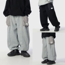 男童加绒休闲裤2025秋冬新款韩版儿童运动裤宽松中小童束脚长裤潮