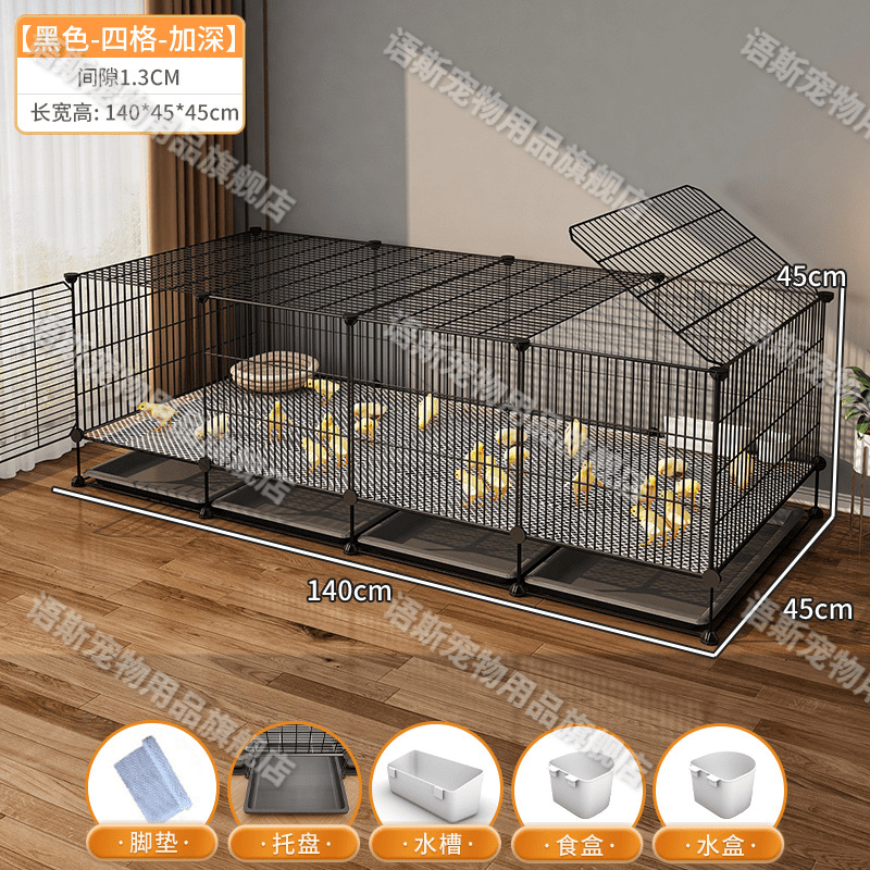 140*45*45 깊이로 병아리 50마리를 키울 수 있습니다. 원스톱 구성: 먹이통 + 먹이통 + 트레이 + 발 패드☆☆