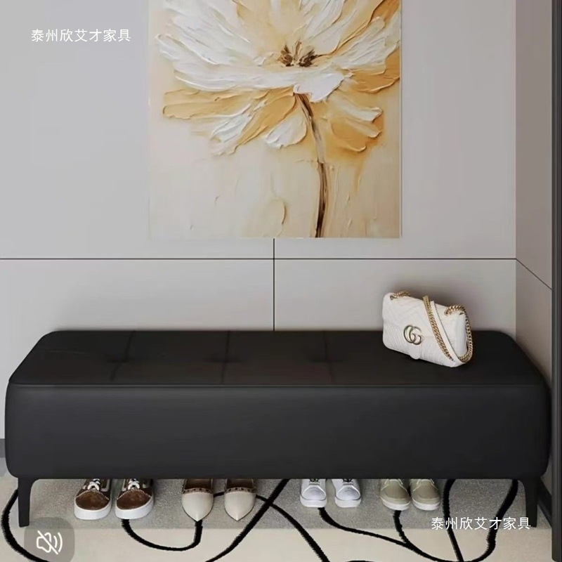 轻奢现代简约餐凳长条凳床边卧室床尾凳入户门口换鞋凳沙发凳脚踏|undefined