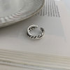 One size brand ring, silver 925 sample, internet celebrity, on index finger