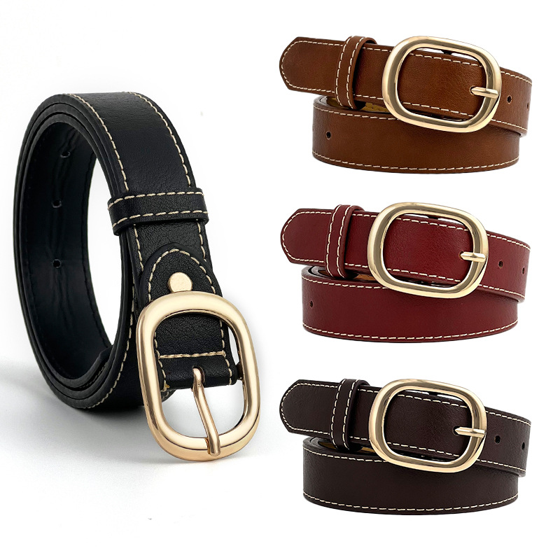 Women's Belt Simple Jeans Belt Student Ins Style Women's Belt Fashion Korean Style Casual Decorative Trouser Belt Wholesale