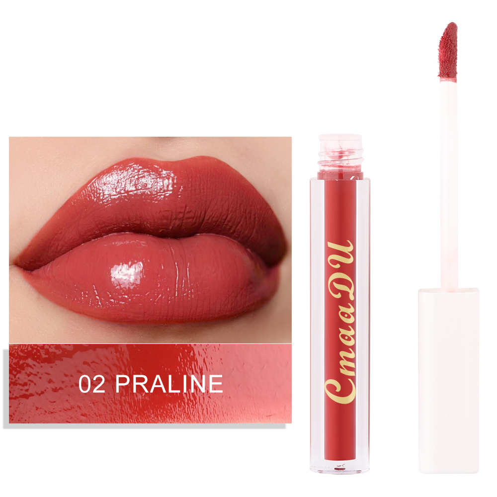 Check it out! Link Disclaimer - Exclusive for Foreign trade :CmaaDu 8-color Lipstick Olive Cream Brightening Lip Gloss undefined