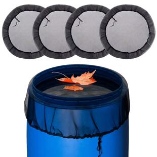 Bucket Protection Rain Cover Outdoor Anti-Leaf Insect-Proof Mesh Cover Water Tank Protective Cover Filter Screen Cover Manufacturer Wholesale