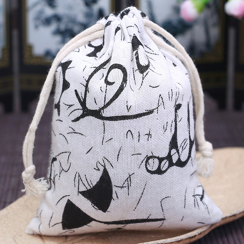 现货棉麻棉布书法袋 锦袋 首饰袋 文玩袋绒布锦囊袋子手串袋布袋