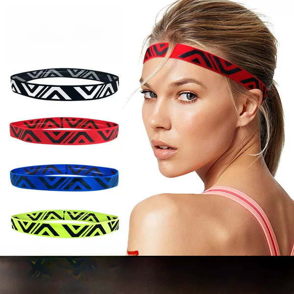 Men's and women's headband sports sweatband running headband basketball forehead sweat-absorbing antiperspirant sweatband fitness headscarf