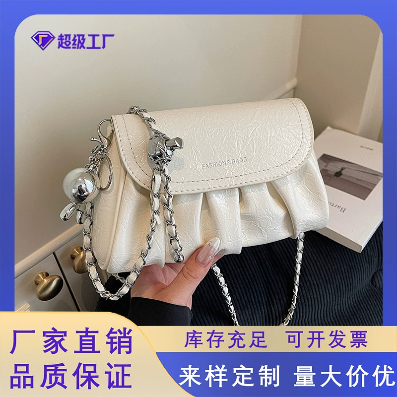 Летняя новинка 2025 года: женская мини-сумочка через плечо с цепочкой, эксклюзивная, изысканная, облачная сумка