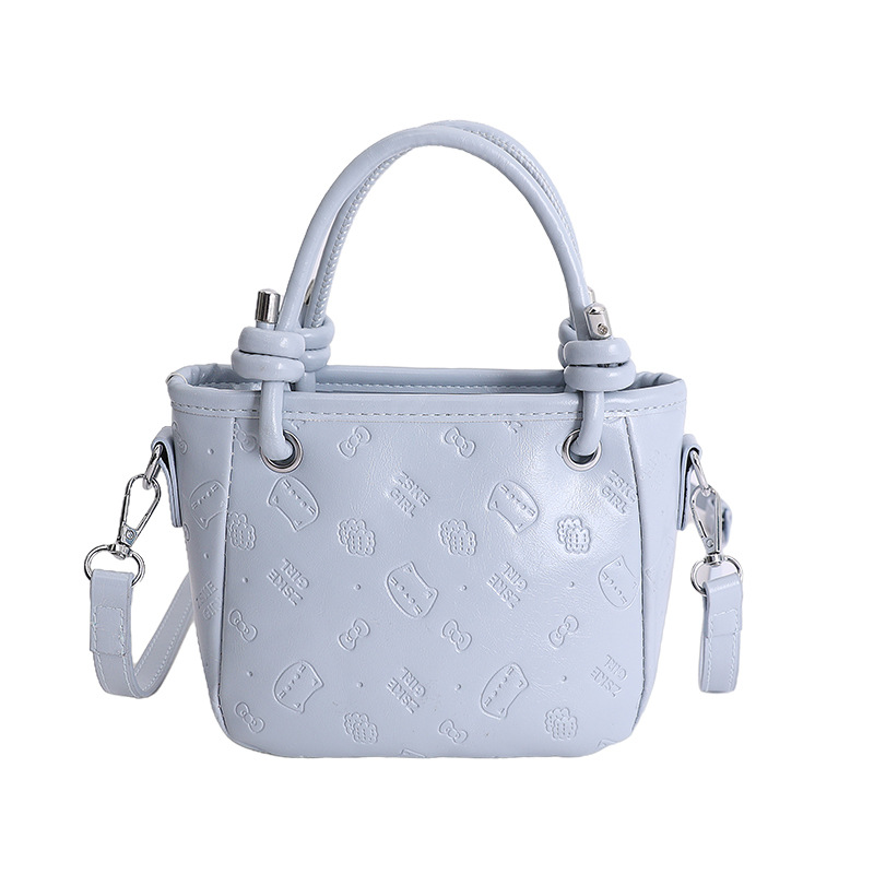 2026 ocio coreano estilo exterior encantador bolso de cubo de impresión diaria de moda nicho de diseño de hombro único bolso de tramo inclinado image 12