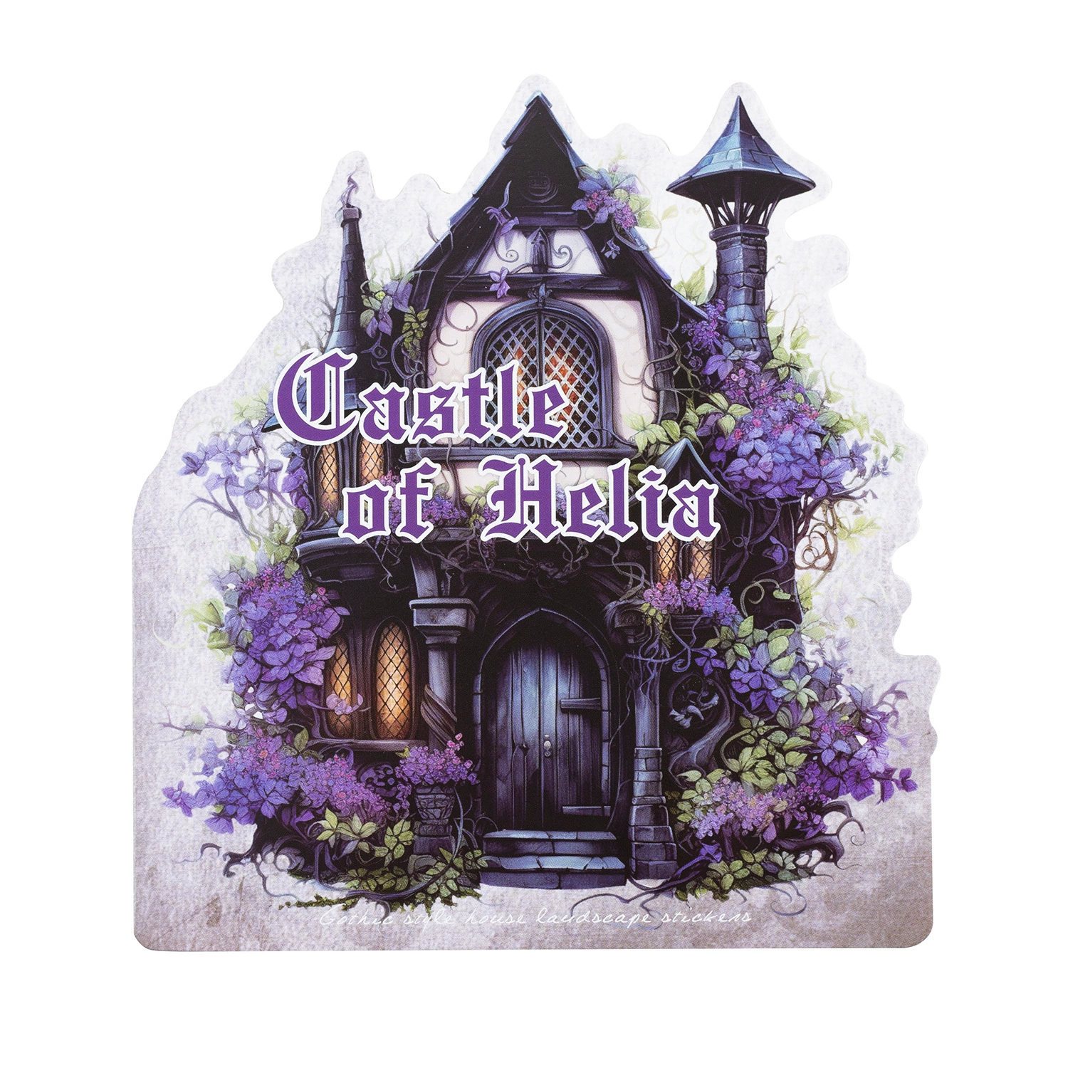 美好的一天 "Heria's Castle" series Gothic style large-size house handbook decoration stickers
