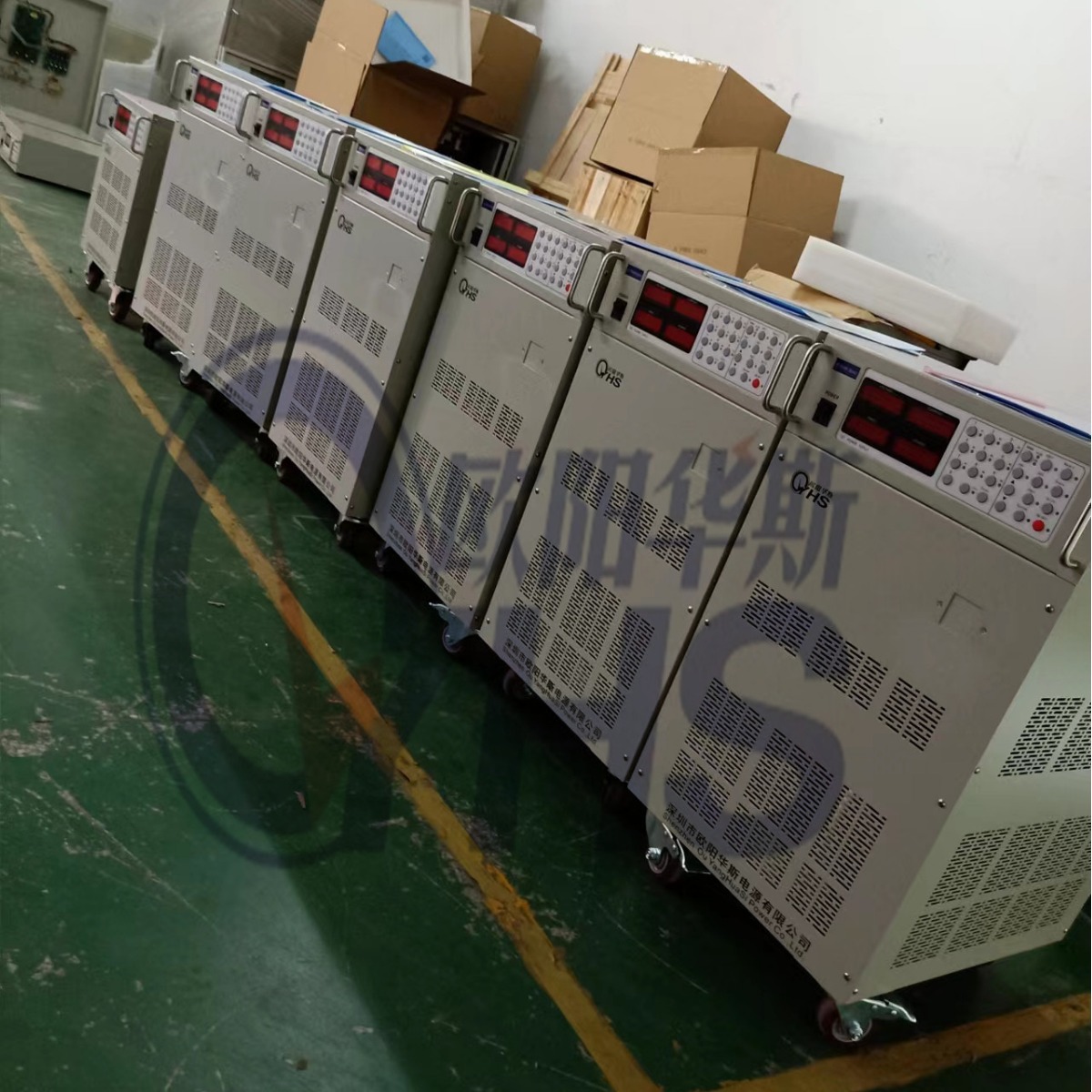 欧阳华斯20KVA程控变频电源出货广西贵港，测试60HZ小家电产品使