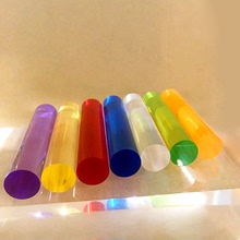 高透明亚克力加工定制有机玻璃棒圆形导光柱方形导光棒实心聚光棒