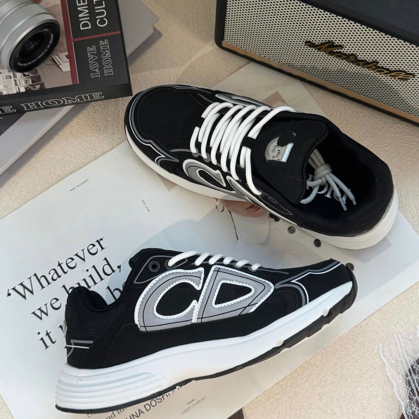 New Cross-Border Foreign Trade Model D Brand B30.B25 Gift Box Thick-Soled Sports Casual Fashion Retro Breathable Height-Increasing Shoes for Men and Women