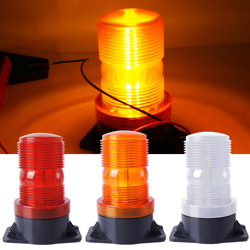 Luz de advertencia solar para automóvil, luz estroboscópica impermeable para automóvil, techo magnético, luz intermitente de advertencia de estacionamiento nocturno