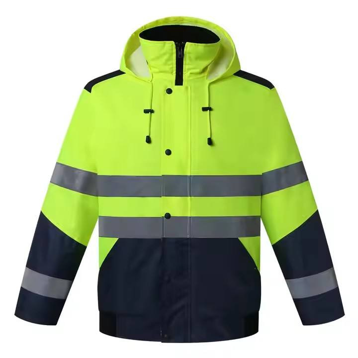 Factory Direct Sales Safety Clothing High Visibility Jacket Outdoor High Visibility Reflective High Visibility Safety Cotton Clothing